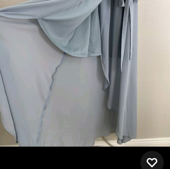 Show Me Your Mumu Maxi Dress Womens Sz M Blue Noelle Flutter Wrap Short Sleeve - Picture 2 of 11